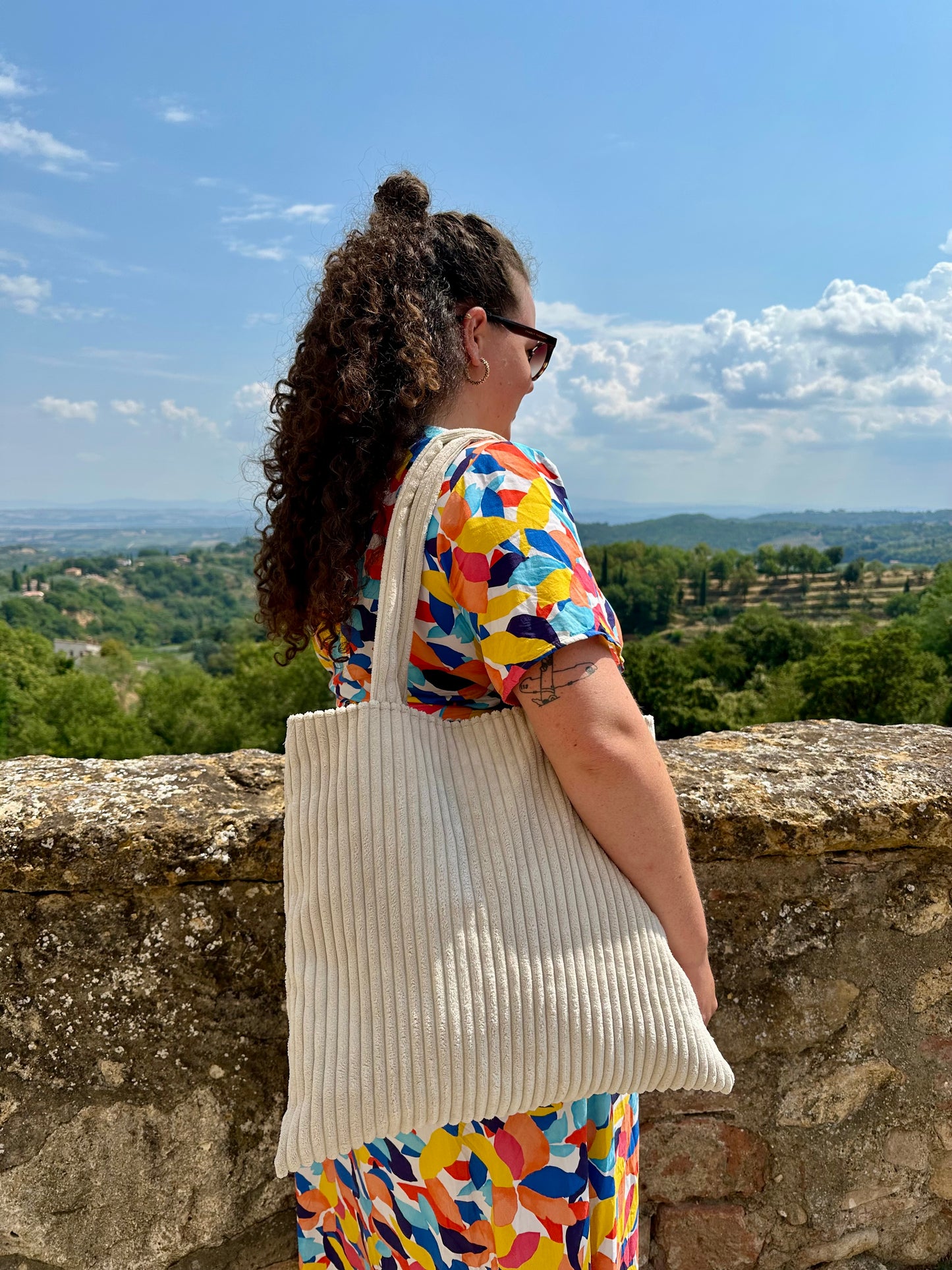 Le tote bag beige